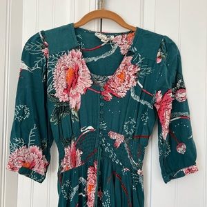 the perfect floral dress w button front